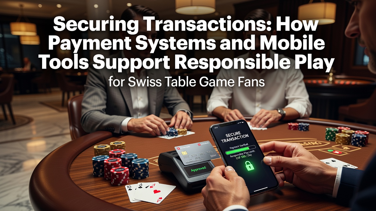 Securing Transactions: How Payment Systems and Mobile Tools Support Responsible Play for Swiss Table Game Fans